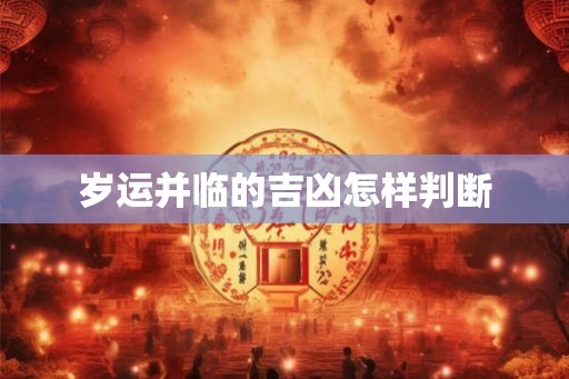 岁运并临的吉凶怎样判断 岁运并临的吉凶怎样判断