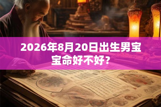 2026年8月20日出生男宝宝命好不好？