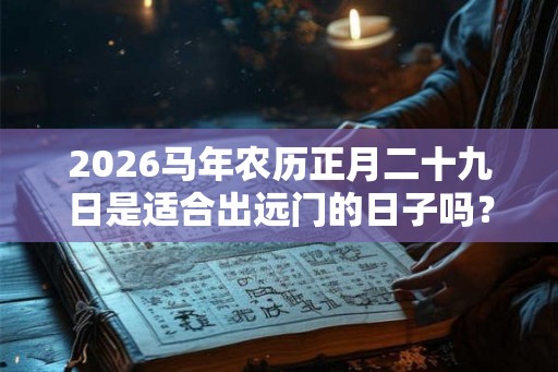 2026马年农历正月二十九日是适合出远门的日子吗？