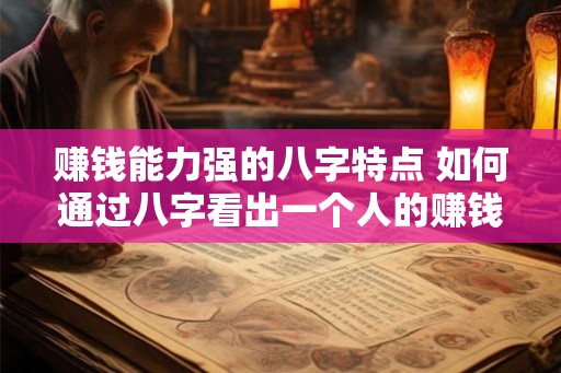 赚钱能力强的八字特点 如何通过八字看出一个人的赚钱能力 赚钱能力强的八字特点 如何通过八字看出一个人的赚钱能力