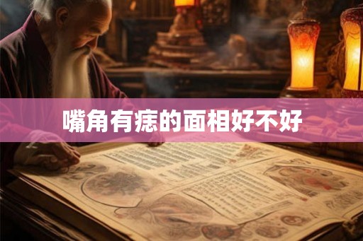 嘴角有痣的面相好不好