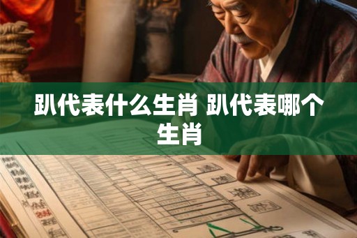 趴代表什么生肖 趴代表哪个生肖