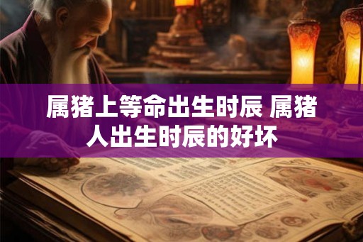 属猪上等命出生时辰 属猪人出生时辰的好坏