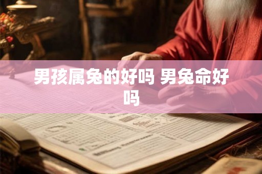 男孩属兔的好吗 男兔命好吗