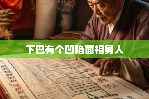 下巴有个凹陷面相男人 下巴有个凹陷面相男人