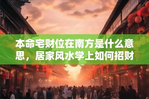 本命宅财位在南方是什么意思，居家风水学上如何招财