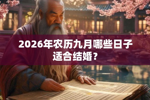 2026年农历九月哪些日子适合结婚? 2026年农历九月哪些日子适合结婚?