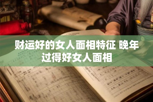 财运好的女人面相特征 晚年过得好女人面相