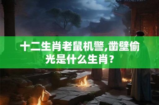 十二生肖老鼠机警,凿壁偷光是什么生肖？
