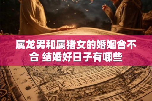 属龙男和属猪女的婚姻合不合 结婚好日子有哪些