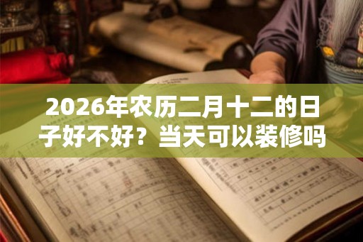 2026年农历二月十二的日子好不好？当天可以装修吗？