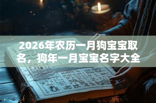 2026年农历一月狗宝宝取名，狗年一月宝宝名字大全