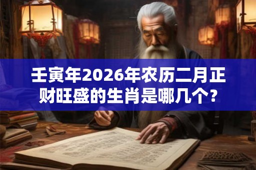 壬寅年2026年农历二月正财旺盛的生肖是哪几个? 壬寅年2026年农历二月正财旺盛的生肖是哪几个?