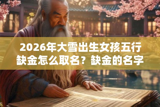2026年大雪出生女孩五行缺金怎么取名?缺金的名字推荐 2026年大雪出生女孩五行缺金怎么取名?缺金的名字推荐
