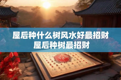 屋后种什么树风水好最招财 屋后种树最招财