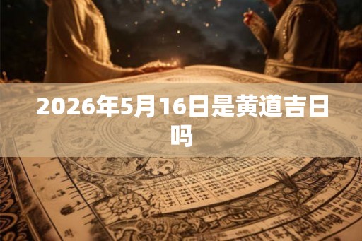 2026年5月16日是黄道吉日吗