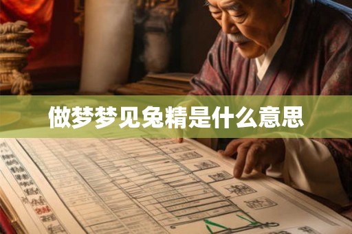 做梦梦见兔精是什么意思
