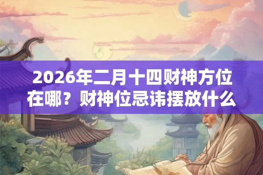2026年二月十四财神方位在哪?财神位忌讳摆放什么? 2026年二月十四财神方位在哪?财神位忌讳摆放什么?