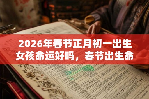 2026年春节正月初一出生女孩命运好吗，春节出生命硬吗？