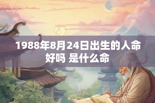 1988年8月24日出生的人命好吗 是什么命