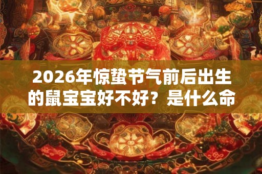 2026年惊蛰节气前后出生的鼠宝宝好不好？是什么命？