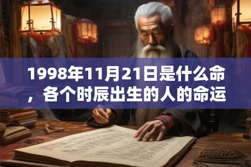 1998年11月21日是什么命，各个时辰出生的人的命运