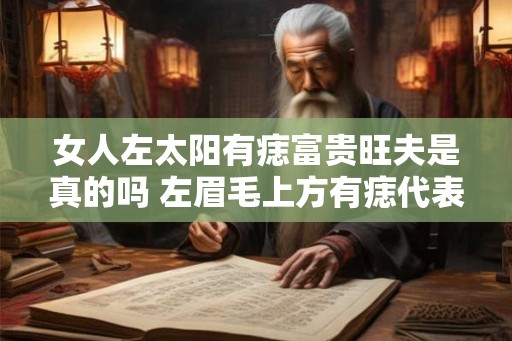女人左太阳有痣富贵旺夫是真的吗 左眉毛上方有痣代表什么