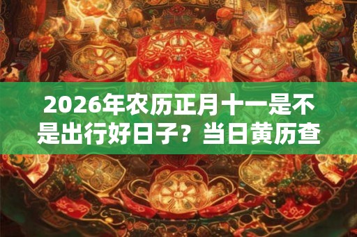 2026年农历正月十一是不是出行好日子？当日黄历查询