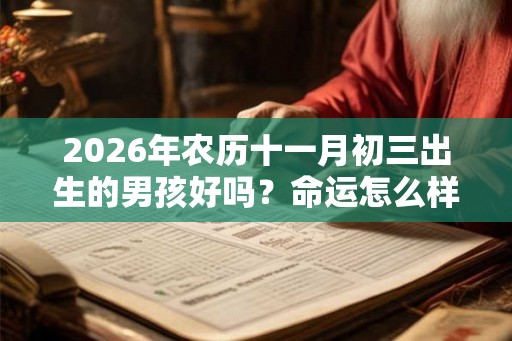 2026年农历十一月初三出生的男孩好吗？命运怎么样？