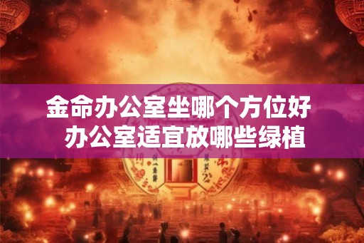 金命办公室坐哪个方位好  办公室适宜放哪些绿植