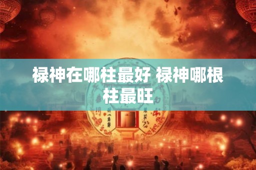 禄神在哪柱最好 禄神哪根柱最旺 禄神在哪柱最好 禄神哪根柱最旺