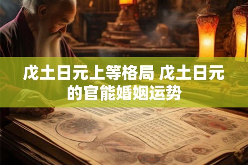 戊土日元上等格局 戊土日元的官能婚姻运势