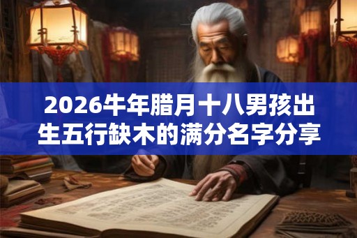 2026牛年腊月十八男孩出生五行缺木的满分名字分享