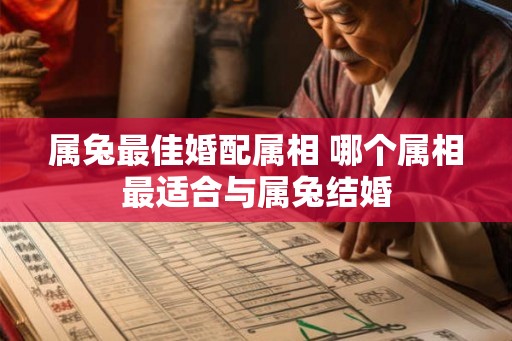 属兔最佳婚配属相 哪个属相最适合与属兔结婚
