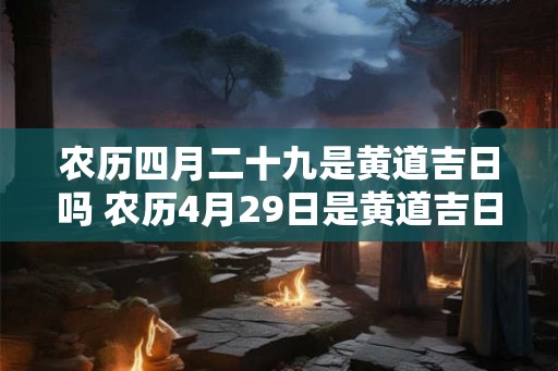 农历四月二十九是黄道吉日吗 农历4月29日是黄道吉日吗