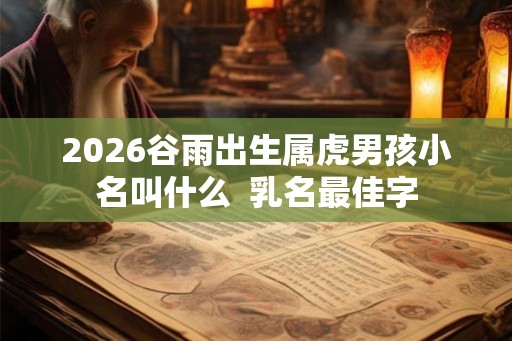 2026谷雨出生属虎男孩小名叫什么  乳名最佳字