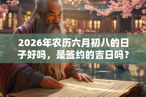 2026年农历六月初八的日子好吗,是签约的吉日吗? 2026年农历六月初八的日子好吗,是签约的吉日吗?
