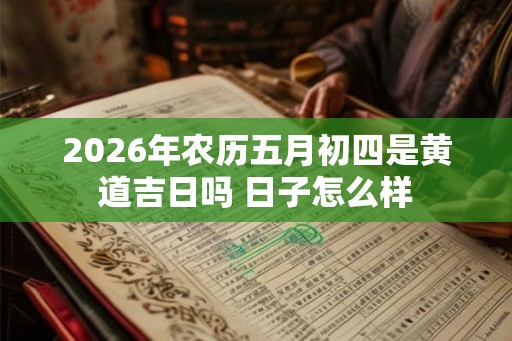 2026年农历五月初四是黄道吉日吗 日子怎么样