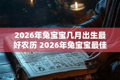 2026年兔宝宝几月出生最好农历 2026年兔宝宝最佳出生月份是什么 2026年兔宝宝几月出生最好农历 2026年兔宝宝最佳出生月份是什么