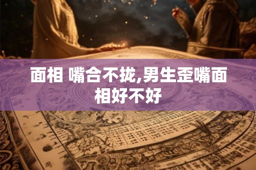面相 嘴合不拢,男生歪嘴面相好不好