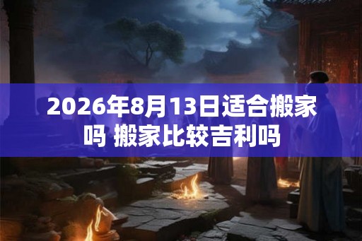 2026年8月13日适合搬家吗 搬家比较吉利吗 2026年8月13日适合搬家吗 搬家比较吉利吗