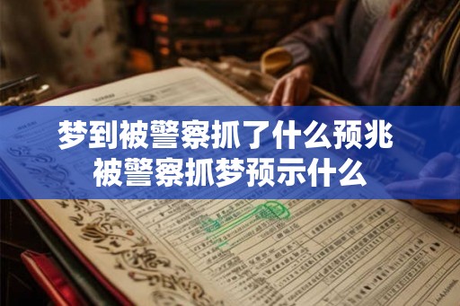梦到被警察抓了什么预兆 被警察抓梦预示什么 梦到被警察抓了什么预兆 被警察抓梦预示什么