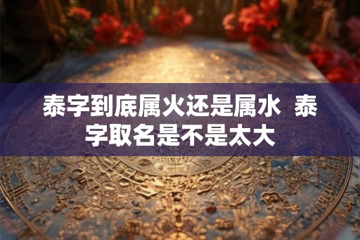 泰字到底属火还是属水 泰字取名是不是太大 泰字到底属火还是属水 泰字取名是不是太大