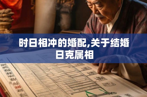 时日相冲的婚配,关于结婚日克属相 时日相冲的婚配,关于结婚日克属相