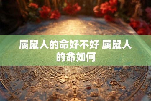 属鼠人的命好不好 属鼠人的命如何