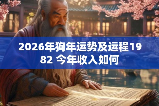 2026年狗年运势及运程1982 今年收入如何 2026年狗年运势及运程1982 今年收入如何