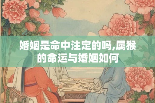 婚姻是命中注定的吗,属猴的命运与婚姻如何 婚姻是命中注定的吗,属猴的命运与婚姻如何