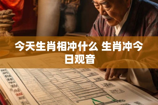 今天生肖相冲什么 生肖冲今日观音