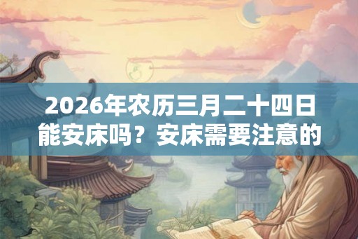2026年农历三月二十四日能安床吗?安床需要注意的事项 2026年农历三月二十四日能安床吗?安床需要注意的事项