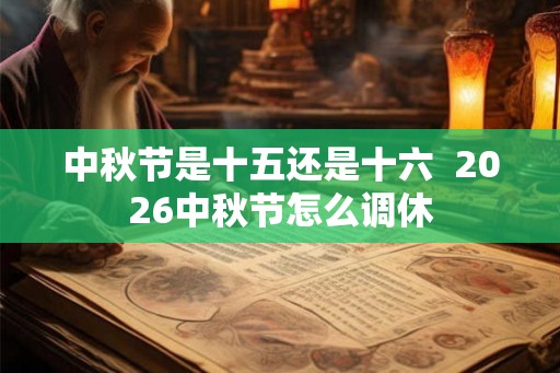 中秋节是十五还是十六  2026中秋节怎么调休
